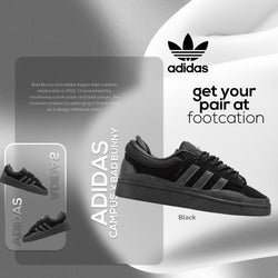 ADIDAS CAMPUS X BAD BUNNY BLACK