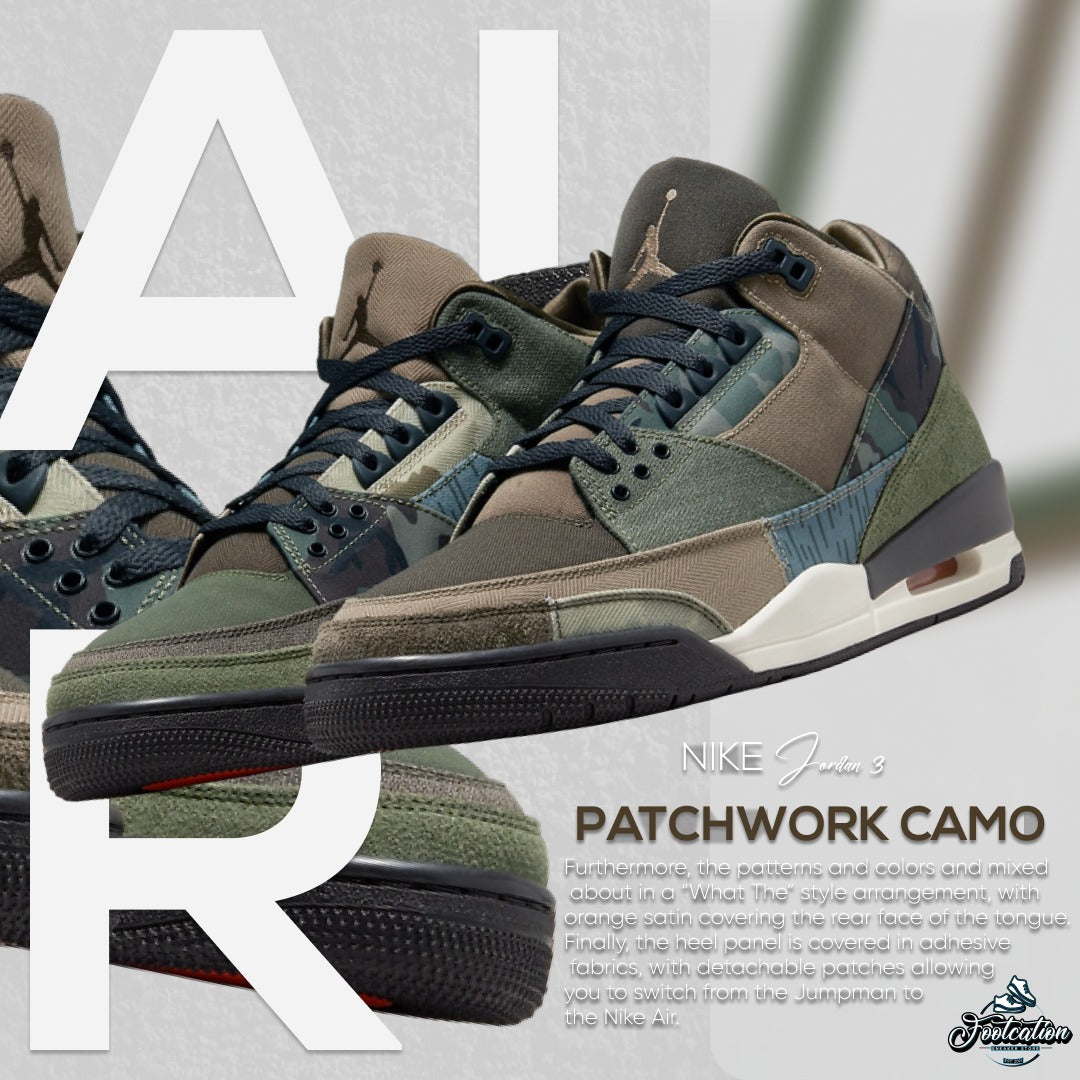 JORDAN 3 PATCHWORK CAMO