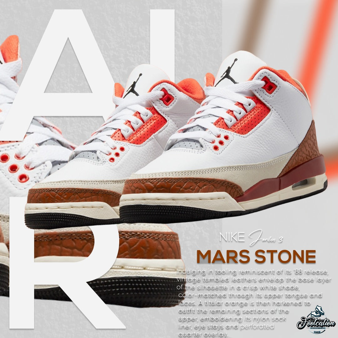 NIKE JORDAN 3 MARS STONE