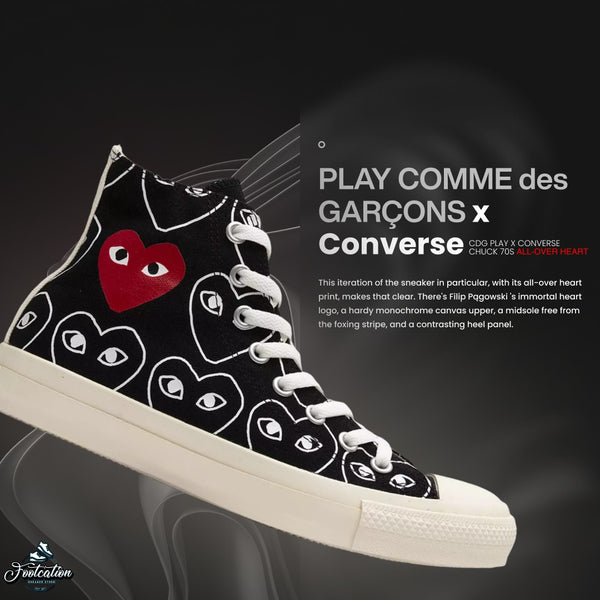 Play Comm des garçons X Converse 70s all over-heart