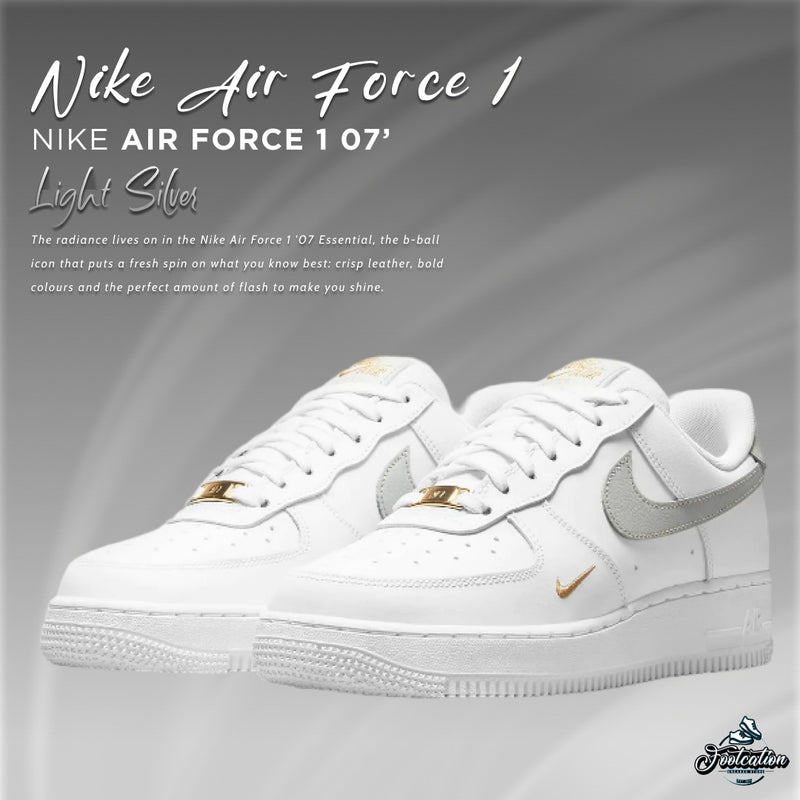 NIKE AIR FORCE 1 LIGHT SILVER