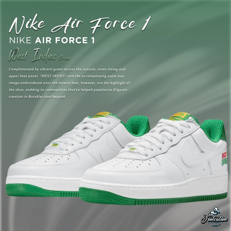 NIKE AIR FORCE 1 WEST INDIES GREEN