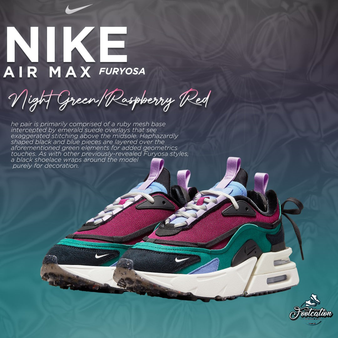 nike air max furyosa night green raspberry red