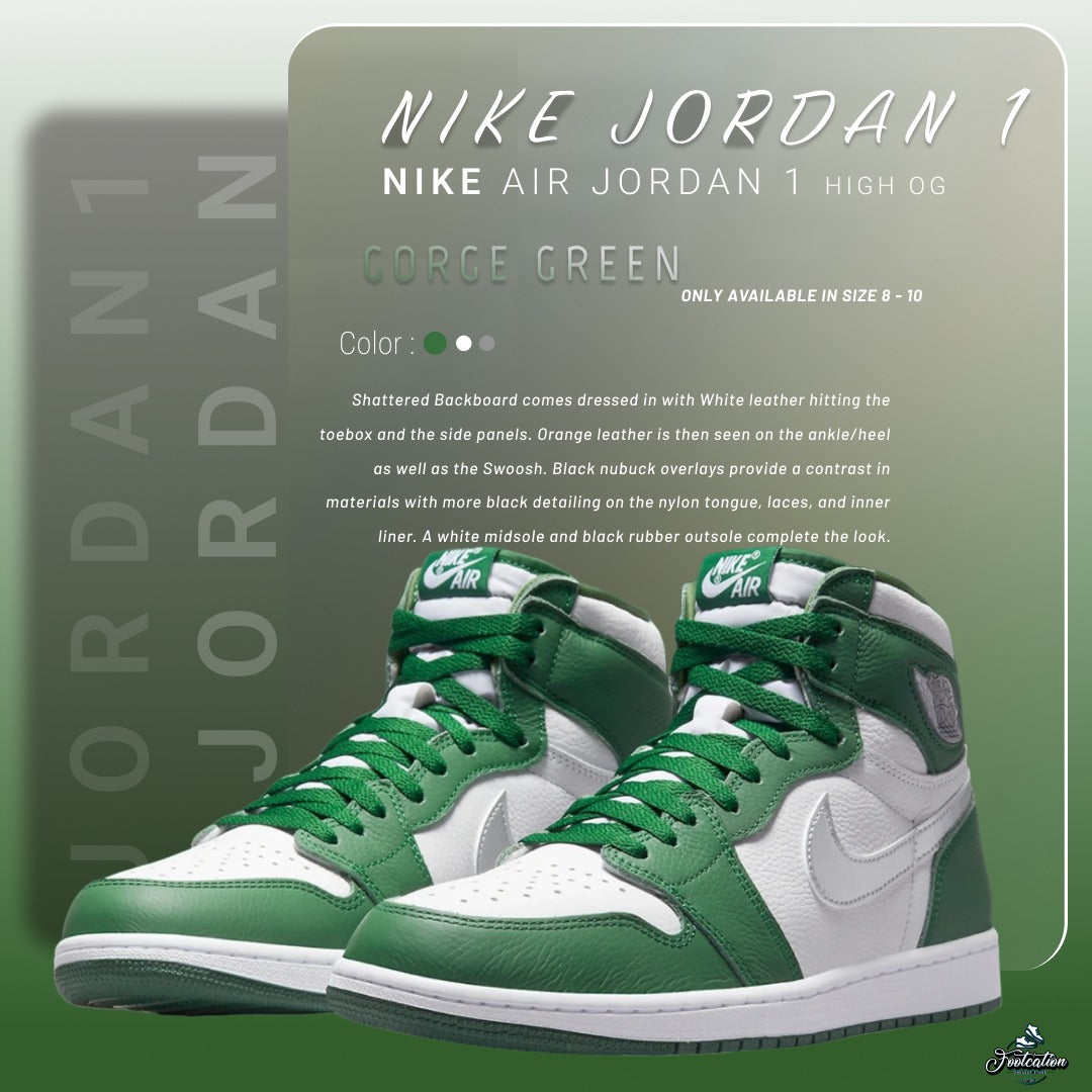 NIKE JORDAN 1 HIGH OG CORGE GREEN