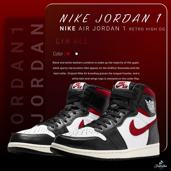 NIKE JORDAN 1 RETRO HIGH OG GYM RED – footcationn