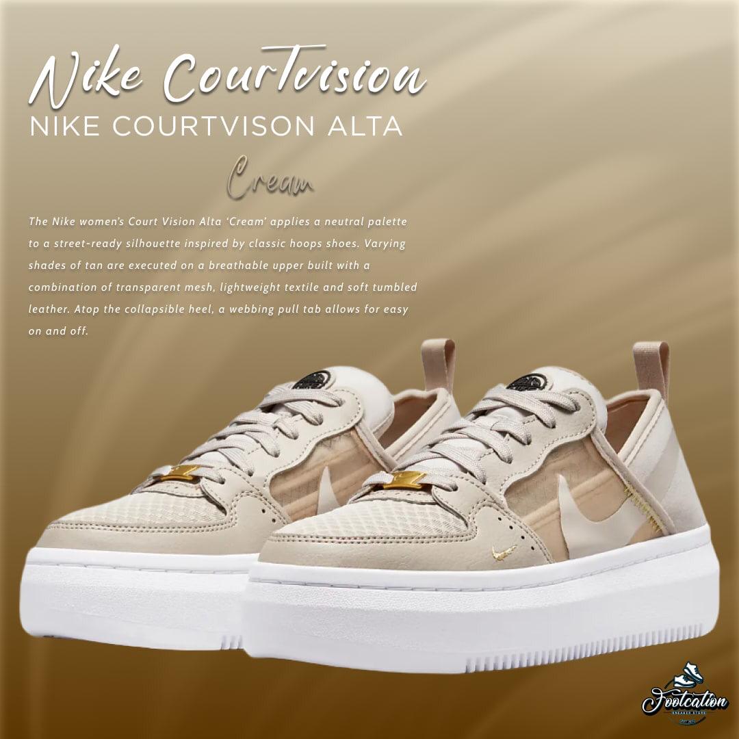 NIKE AIR FORCE 1 COURTVISION ALTA CREAM