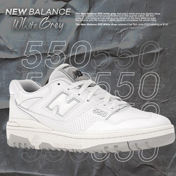 NEW BALANCE 550 WHITE GREY