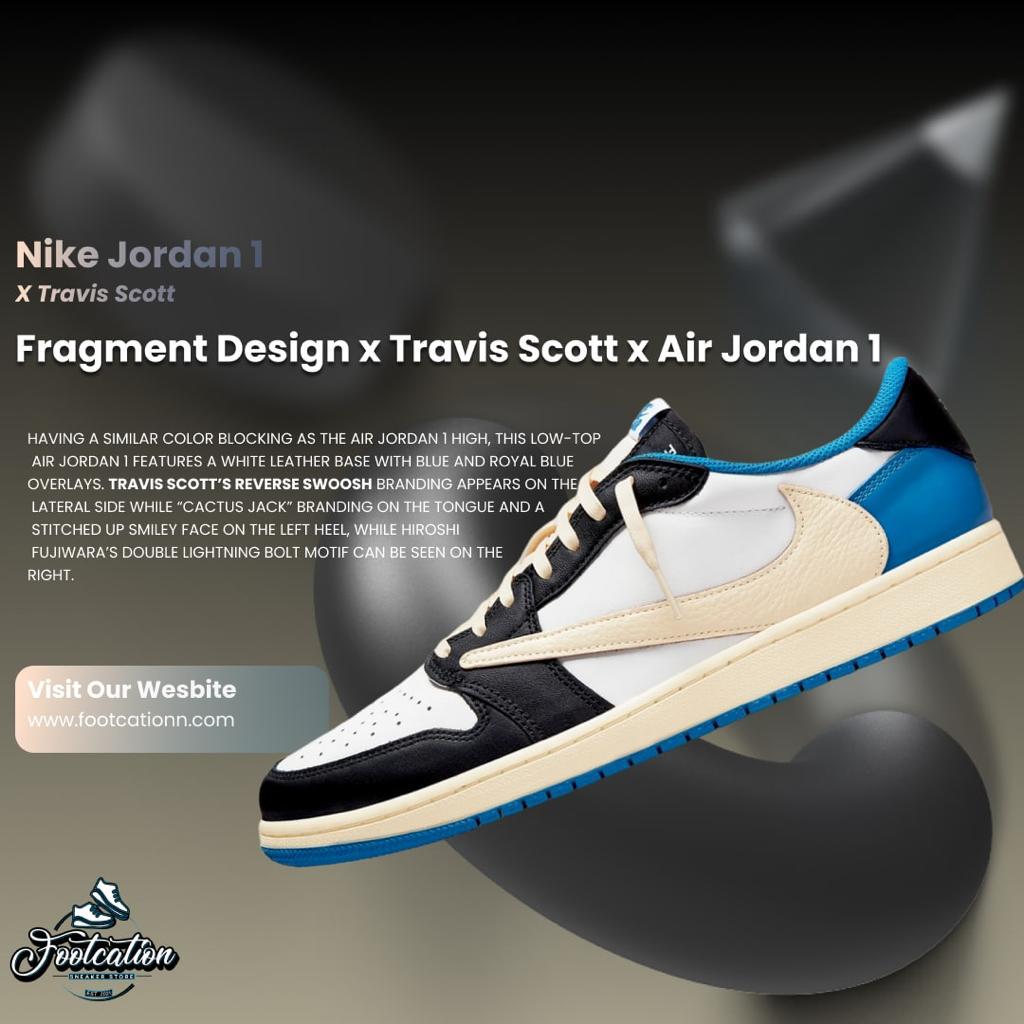 NIKE JORDAN 1 X TRAVIS SCOTT FRAGMENT footcationn