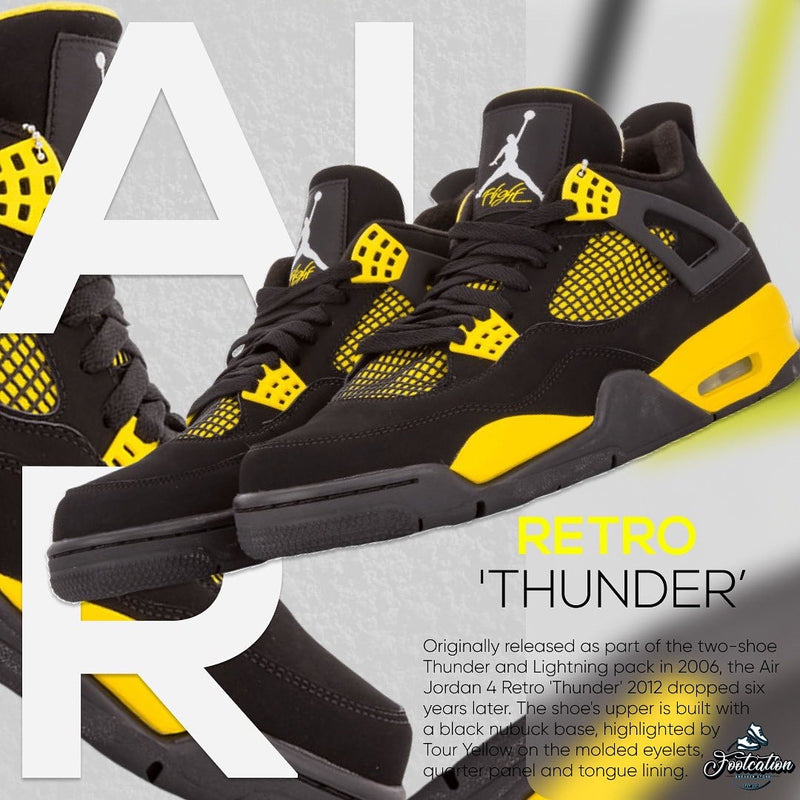 JORDAN 4 RETRO THUNDER