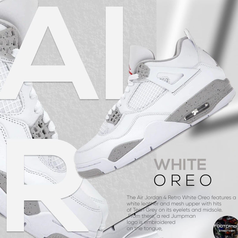 AIR JORDAN 4 WHITE OREO