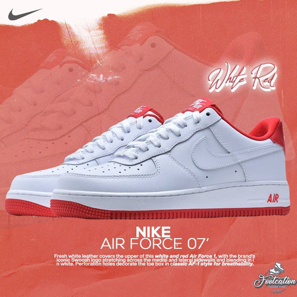 NIKE AIR FORCE 1 UNIVERSITY RED