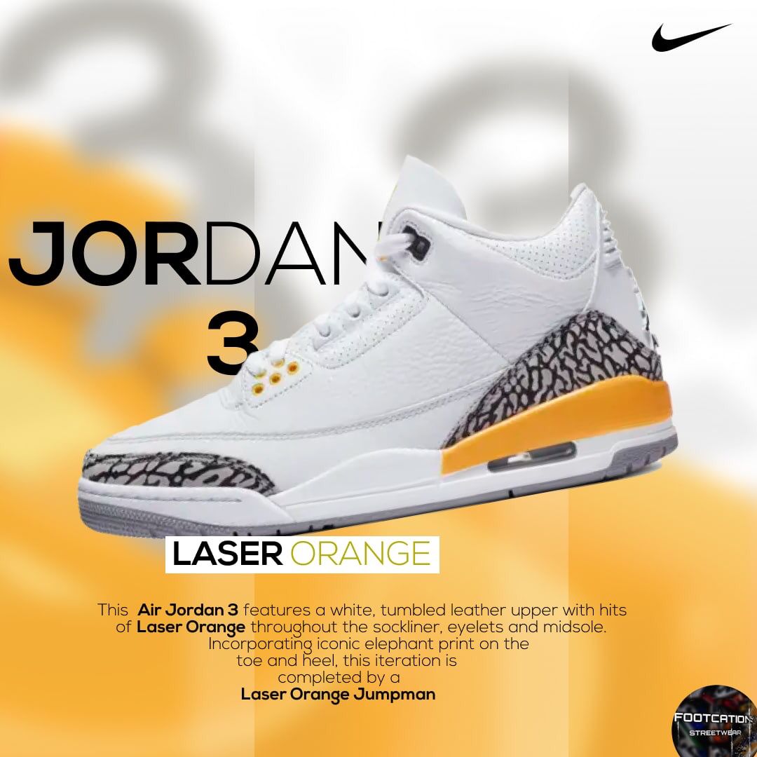 AIR JORDAN 3 LASER ORANGE