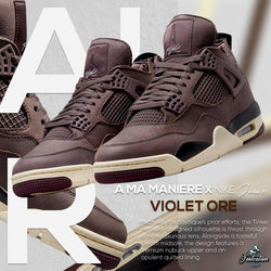 AIR JORDAN 4  AMA MANIERE X VIOLET ORE