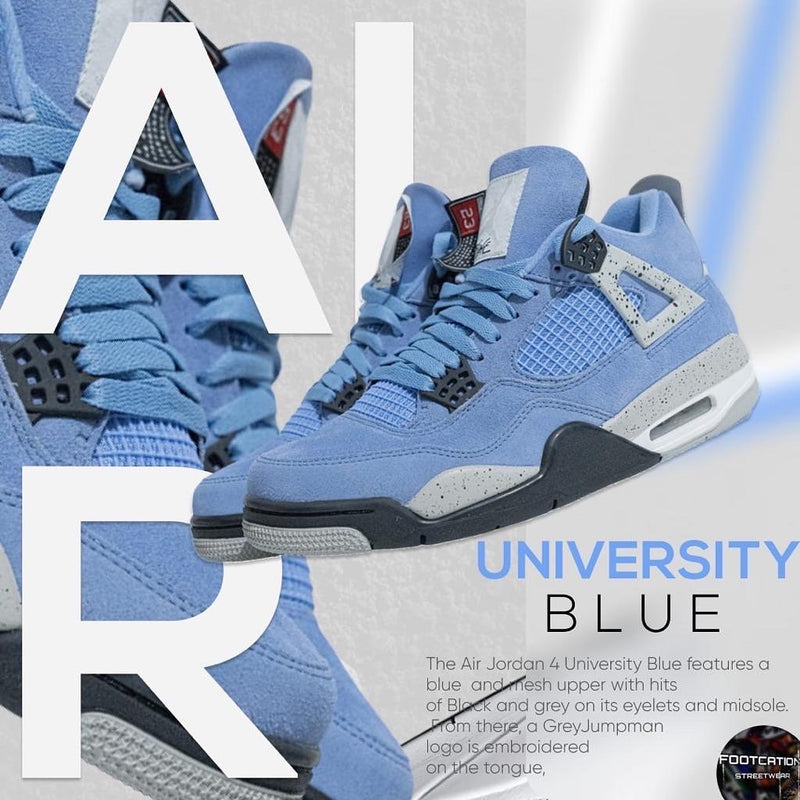 AIR JORDAN 4 UNIVERSITY BLUE