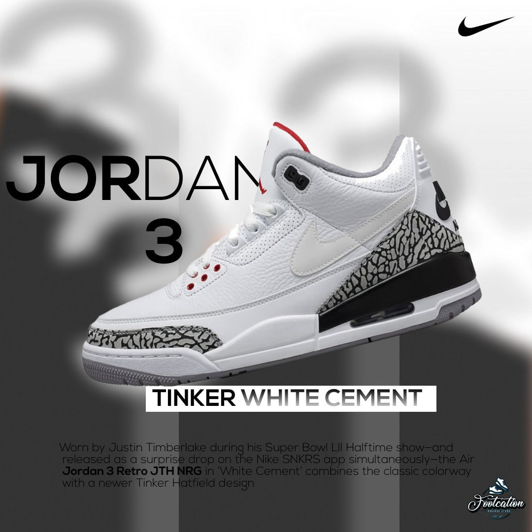 Jordan 3 hotsell tinker white