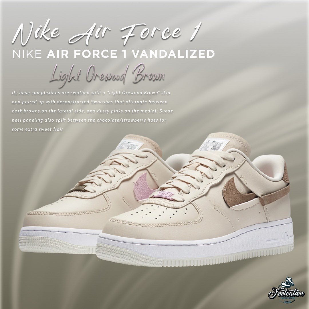 NIKE AIR FORCE 1 LIGHT OREWOOD BROWN