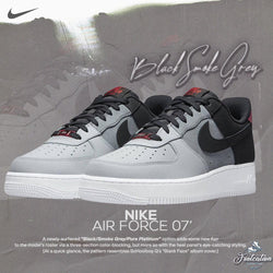 NIKE AIR FORCE 1 BLACK SMOKE GREY