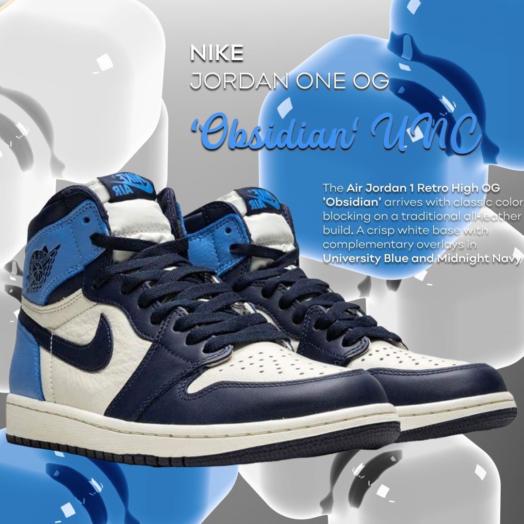 NIKE JORDAN 1 OBSIDIAN UNC