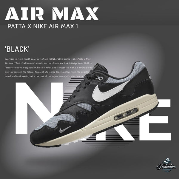Patta X Nike air max 1 black
