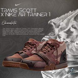 TRAVIS SCOTT X NIKE AIR TRAINER 1 CHOCOLATE