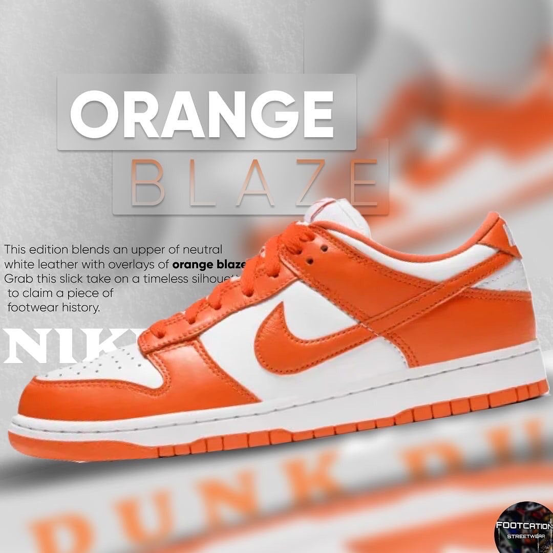 NIKE DUNK LOW TOP ORANGE BLAZE