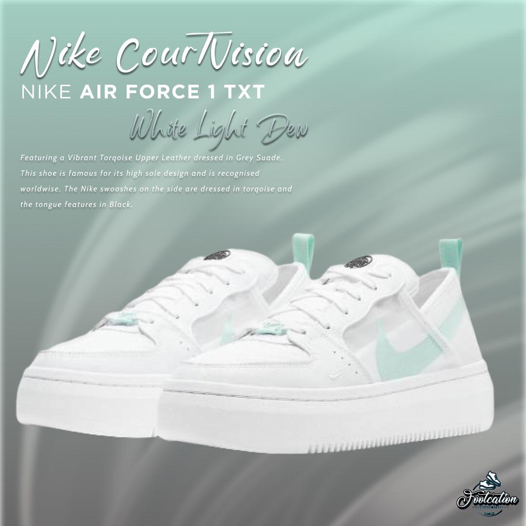 NIKE AIR FORCE 1 TXT WHITE LIGHT DEW