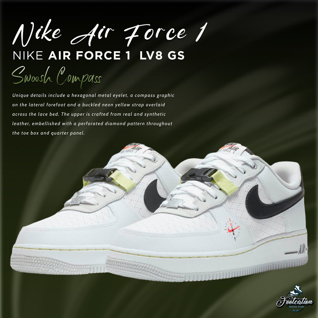 NIKE AIR FORCE 1 LV8 GS SEOOSH COMPASS – footcationn