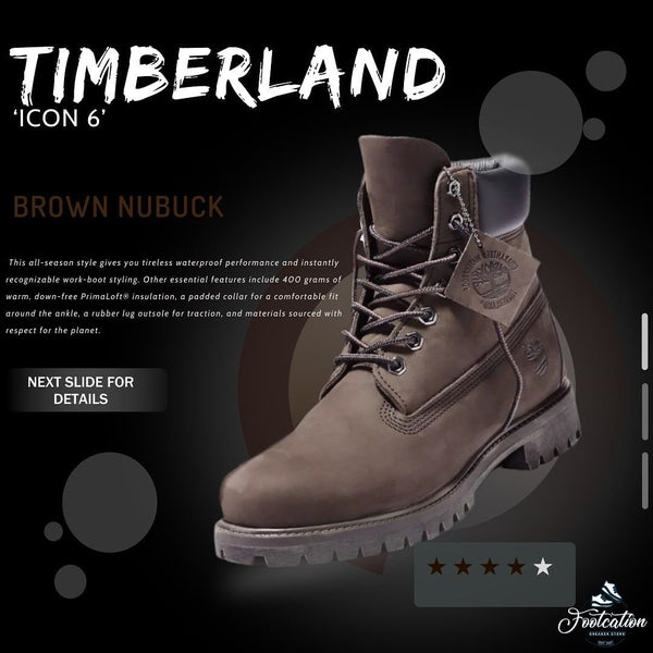 TIMBERLAND ICON 6 BROWN NUBUCK