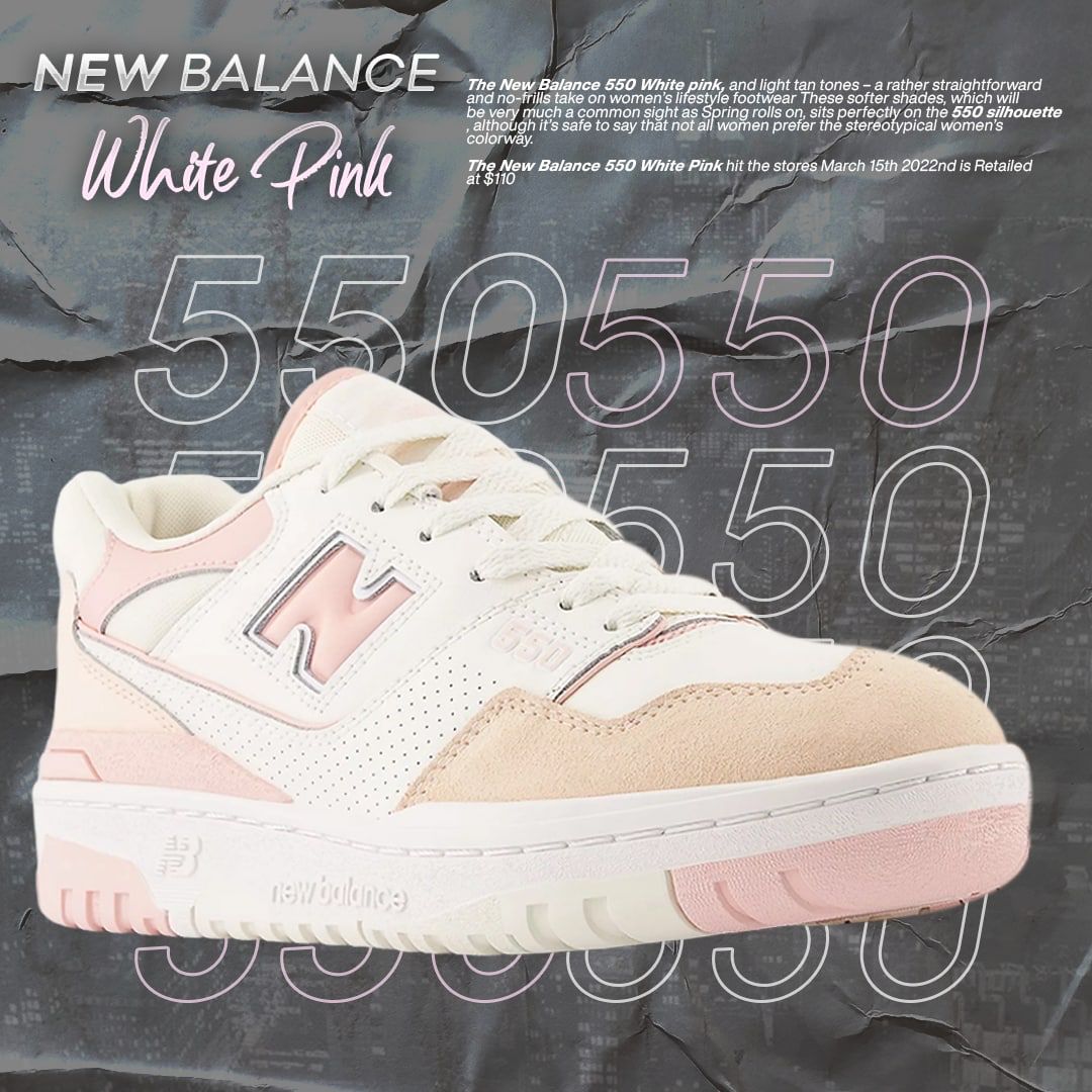 NEW BALANCE WHITE PINK