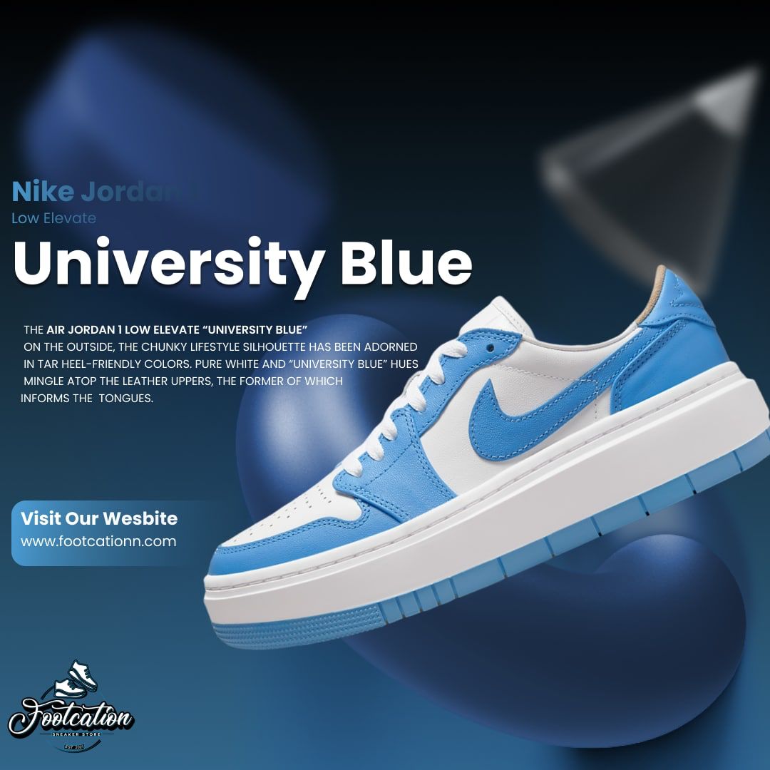 NIKE JORDAN 1 LOW ELEVATE UNIVERSITY BLUE