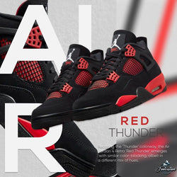 JORDAN 4 RED THUNDER