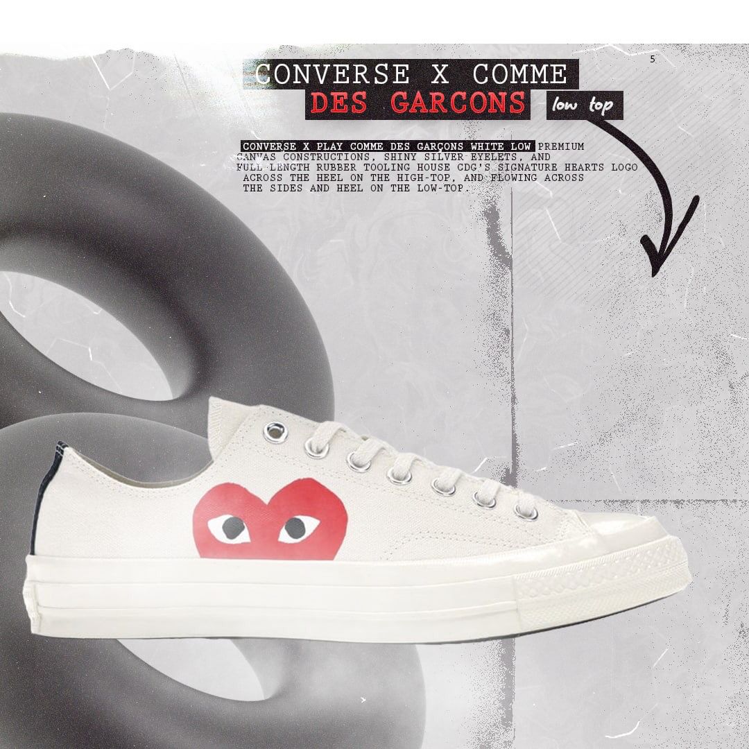 CONVERSE X COMME DES GARÇONS LOW TOP